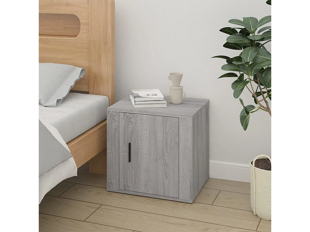 Table de chevet Sonoma gris 50x39x47 cm