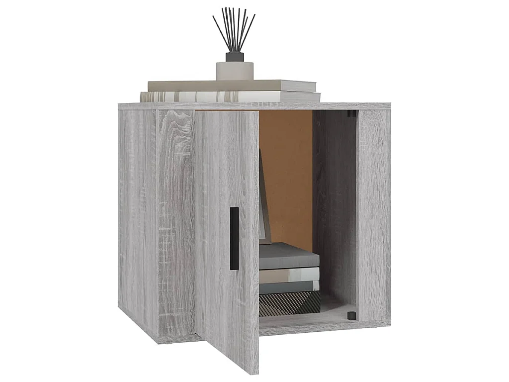 Table de chevet Sonoma gris 50x39x47 cm