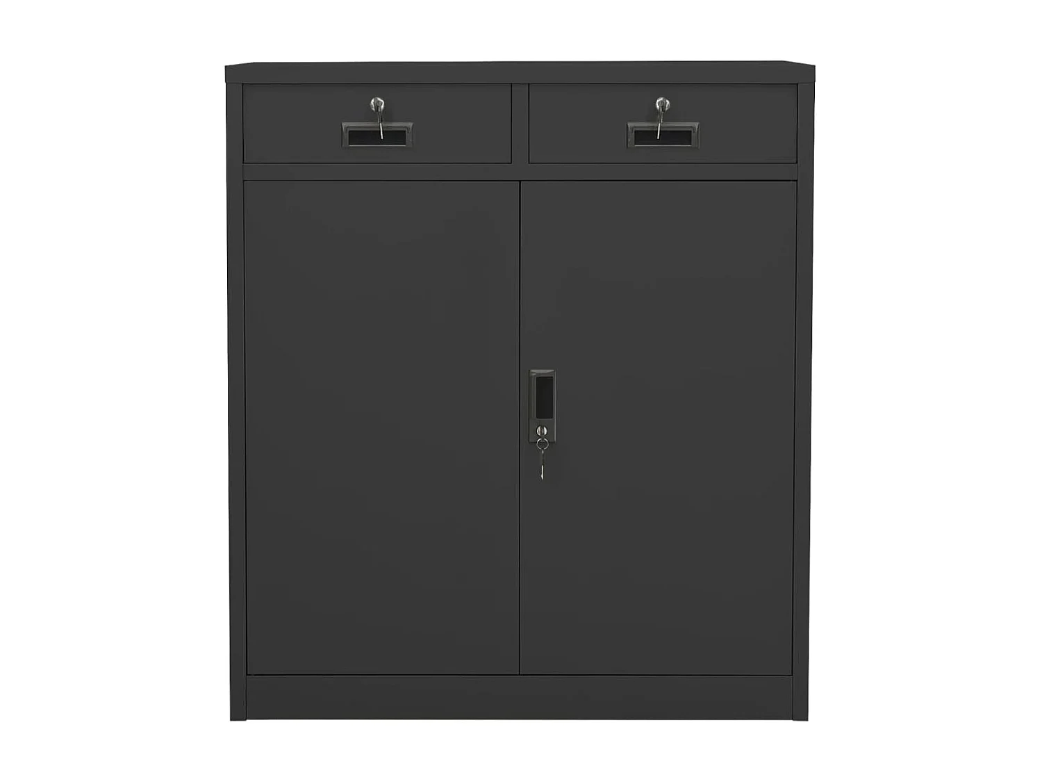 Büroschrank Anthrazit 90x40x102 cm Stahl