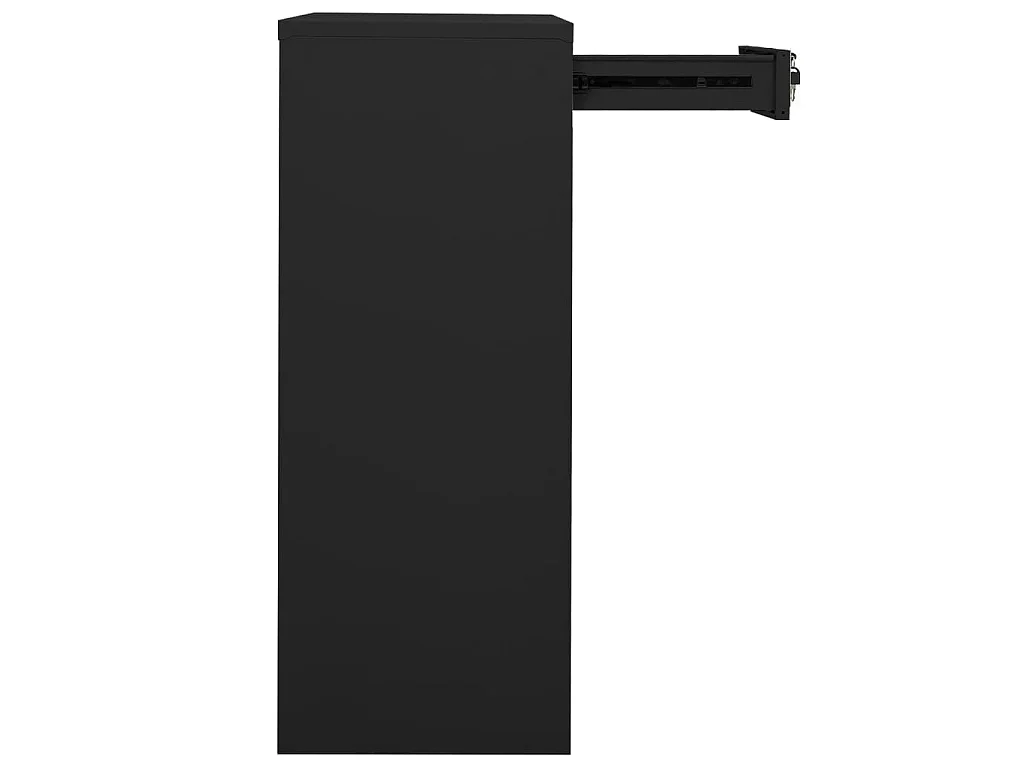 Armoire de bureau Anthracite 90x40x102 cm Acier