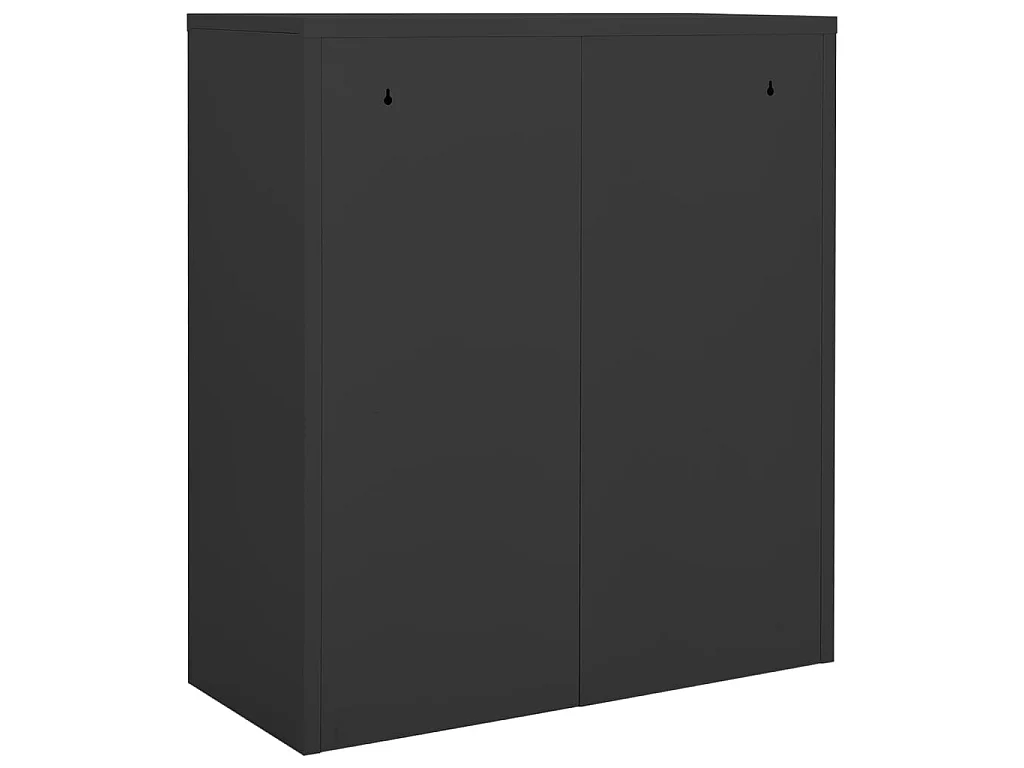 Armoire de bureau Anthracite 90x40x102 cm Acier