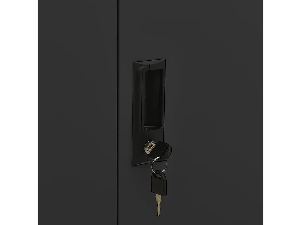 Armoire de bureau Anthracite 90x40x102 cm Acier