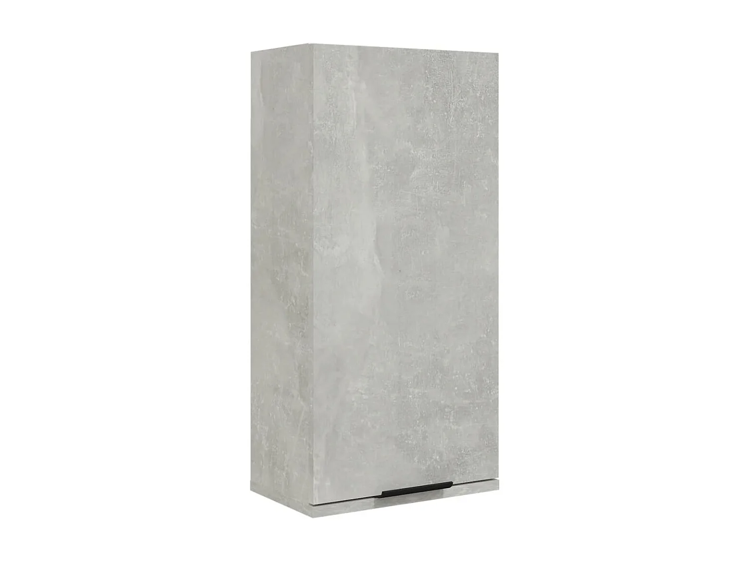 Mobile da Bagno a Parete Grigio Cemento 32x20x67 cm