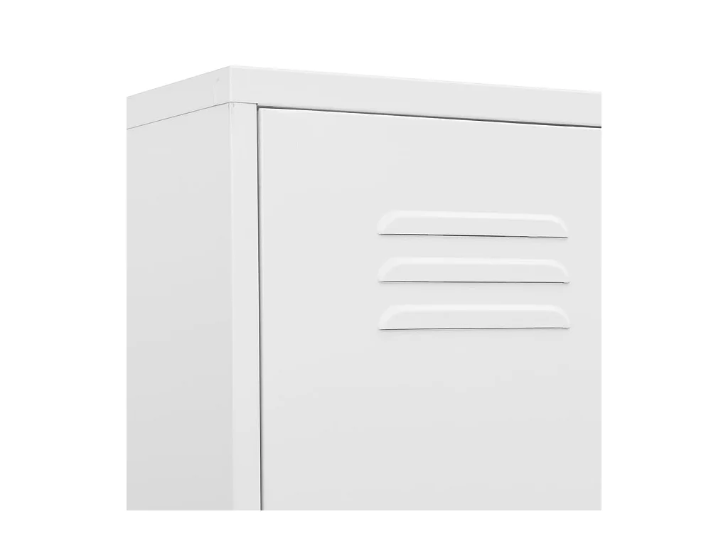 Armoire à casiers Blanc 35x46x180 cm Acier