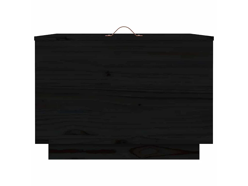 Aufbewahrungsboxen mit Deckeln 3 Stk. Schwarz Massivholz Kiefer