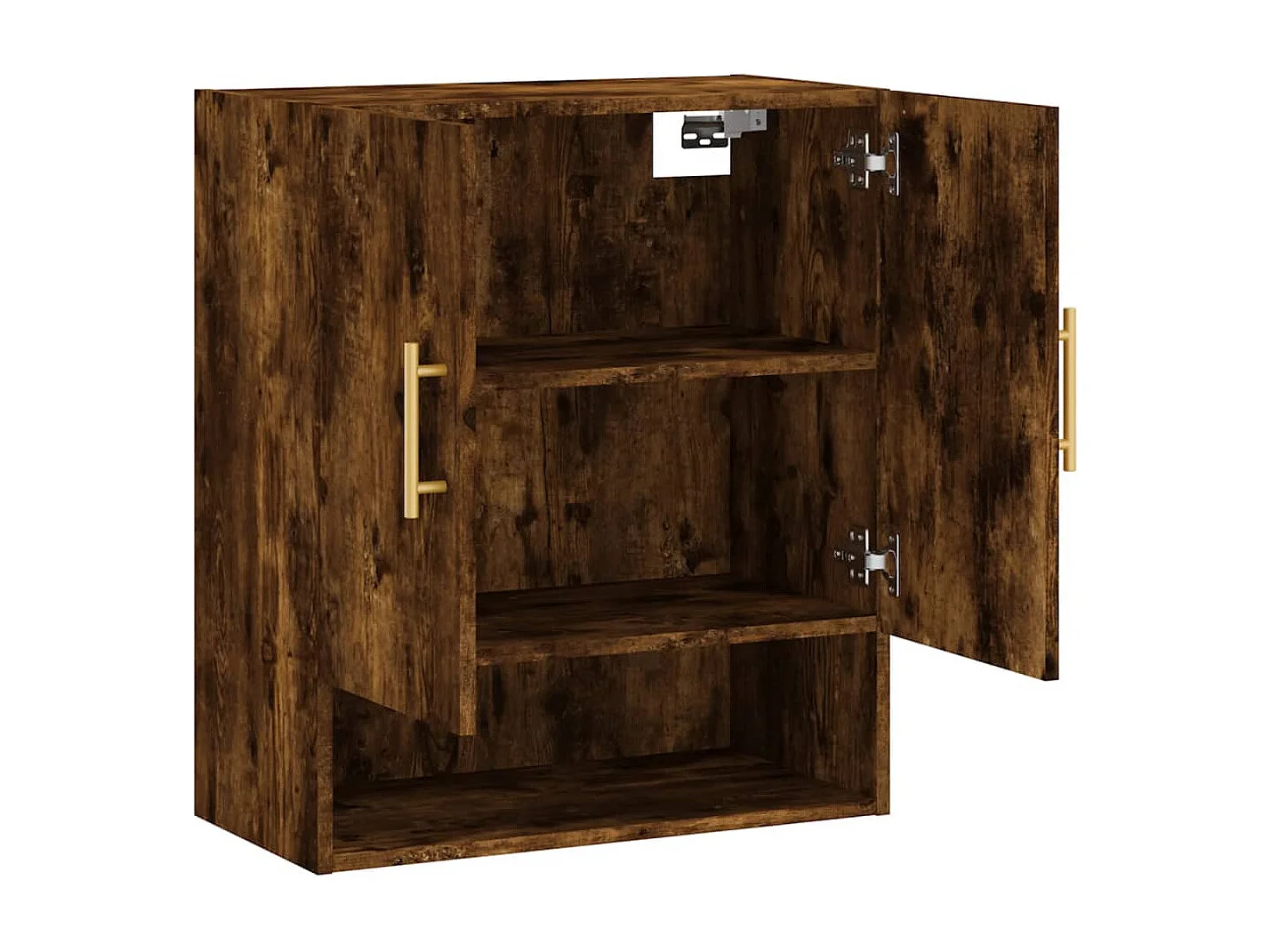 Armoire murale chêne fumé 60x31x70 cm bois d'ingénierie
