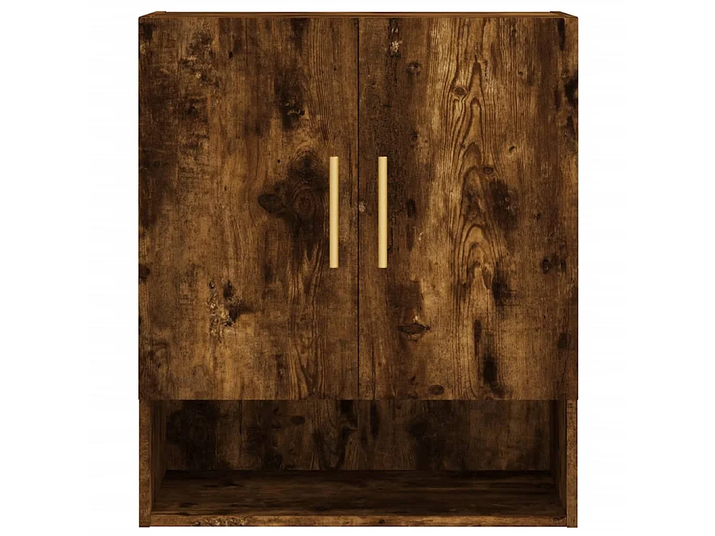 Armoire murale chêne fumé 60x31x70 cm bois d'ingénierie