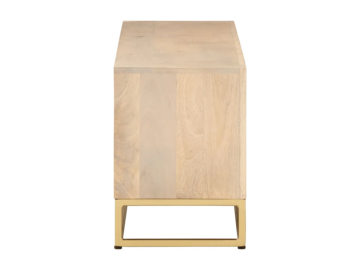 Meuble TV 110x30x40 cm bois massif de manguier et fer