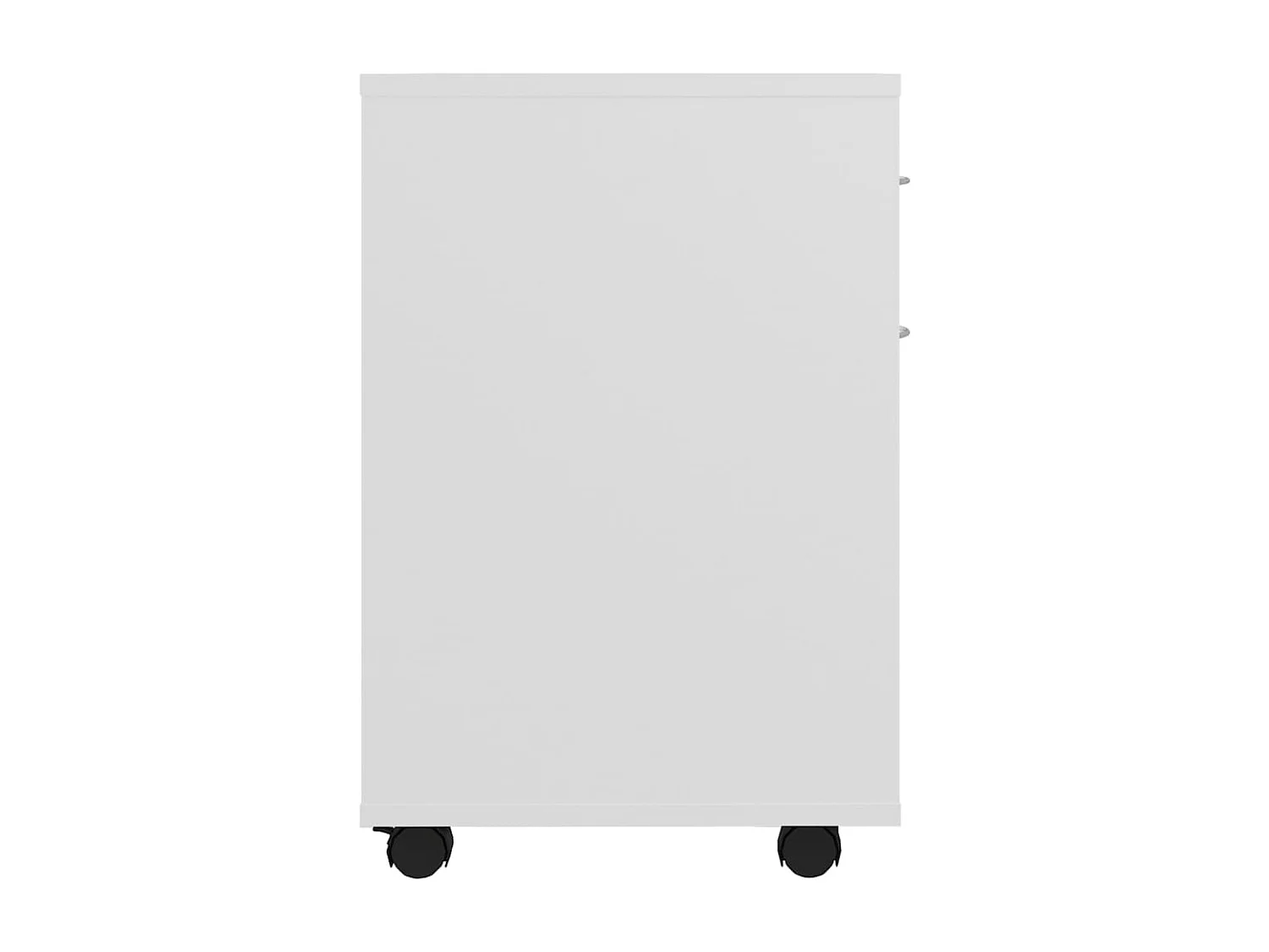 Armoire à roulettes Blanc 45x38x54 cm Bois d’ingénierie