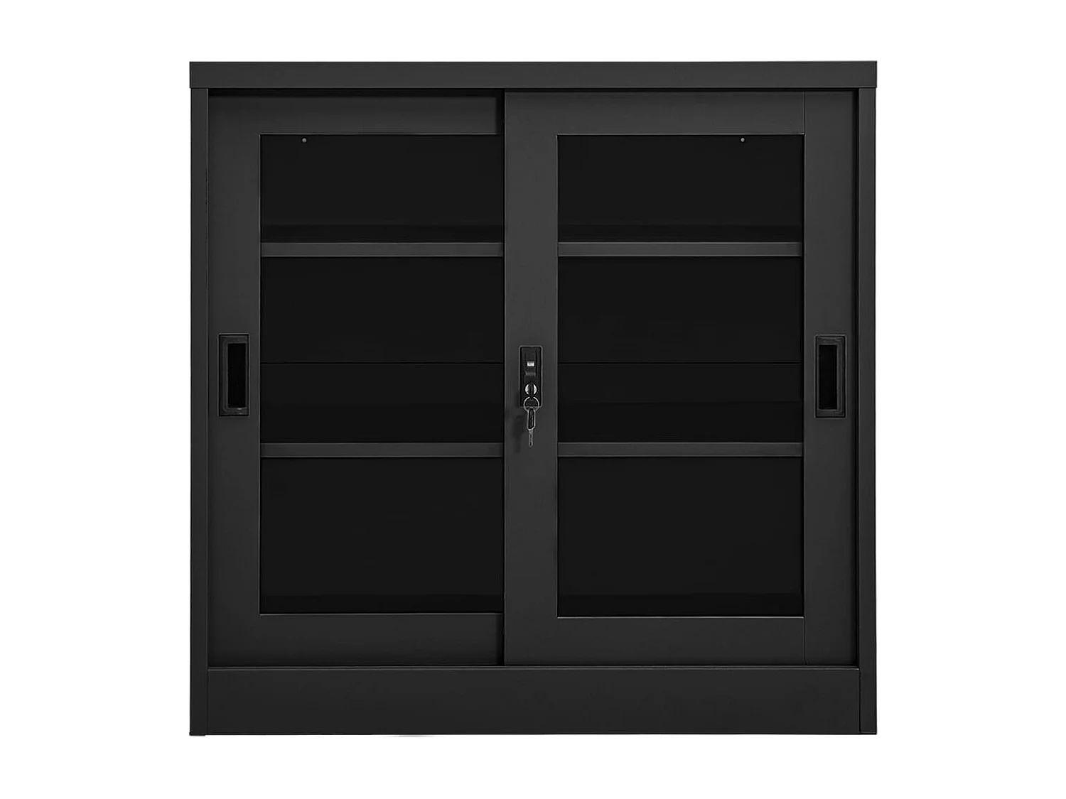 Schrank mit Schiebetür Anthrazit 90x40x90 cm Stahl