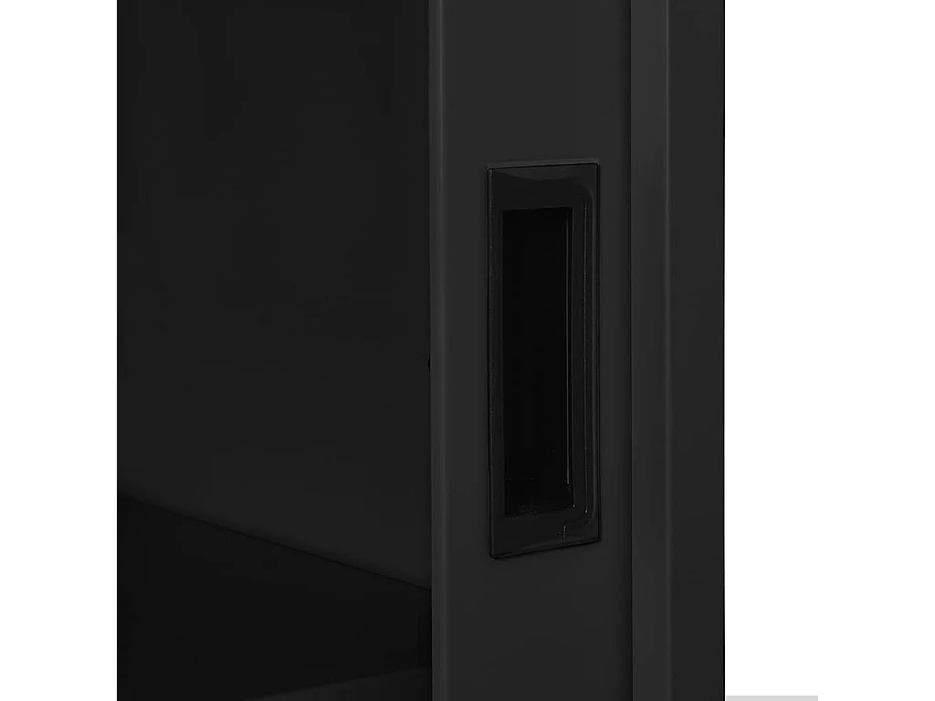 Armario con puerta corredera acero antracita 90x40x90 cm