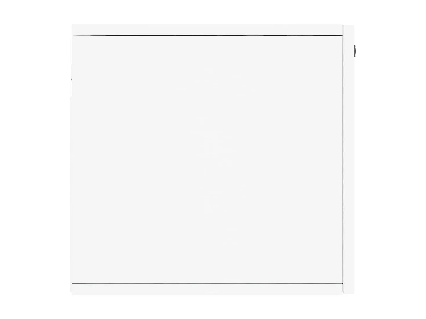 Wandkast 100x36,5x35 cm bewerkt hout wit