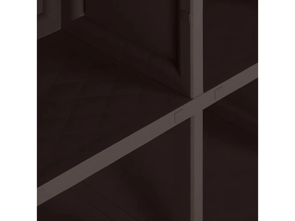 Armoire en plastique 79x43x125 cm Design de bois Marron