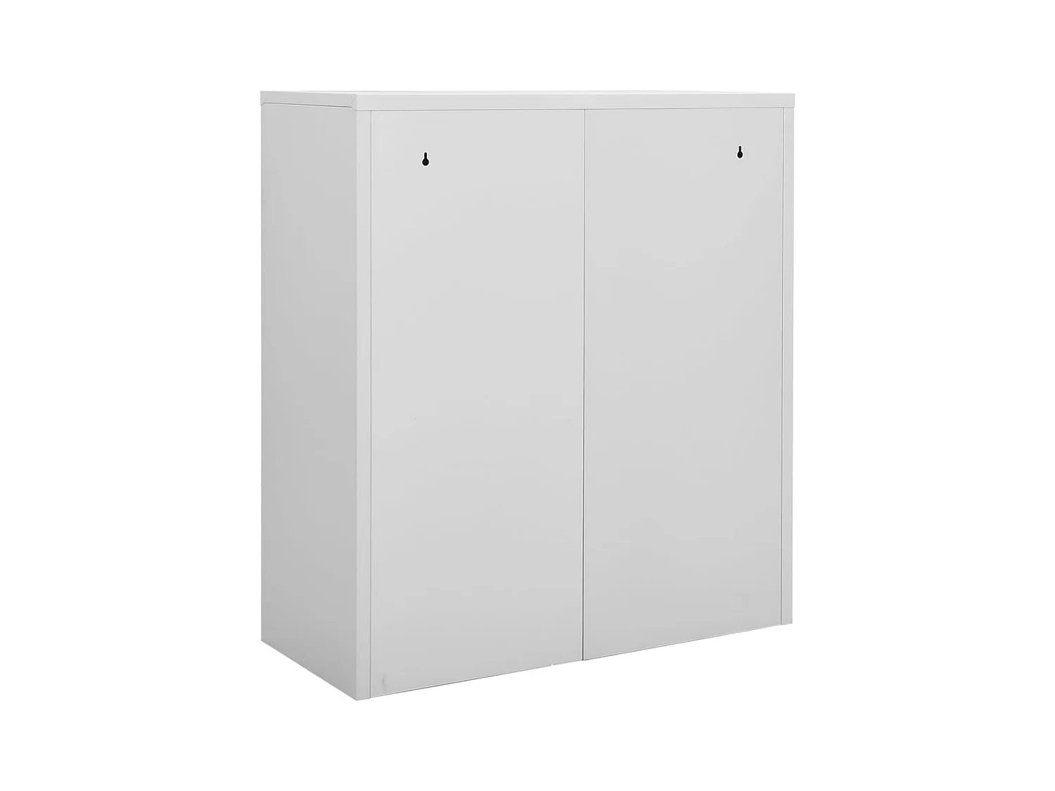 Armoire de bureau Gris clair 90x40x102 cm Acier