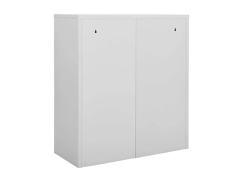 Armoire de bureau Gris clair 90x40x102 cm Acier