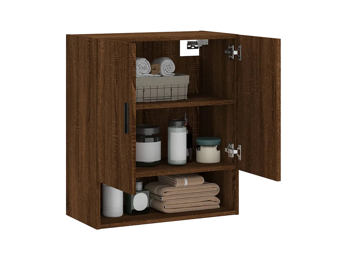 Wandschrank Braun Eichen-Optik 60x31x70 cm Holzwerkstoff
