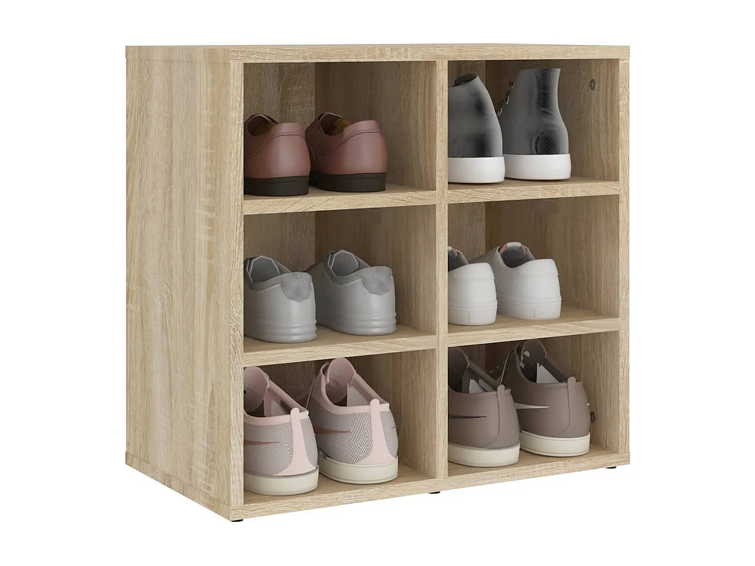 Schoenenkast 52,5x30x50 cm sonoma eikenkleurig