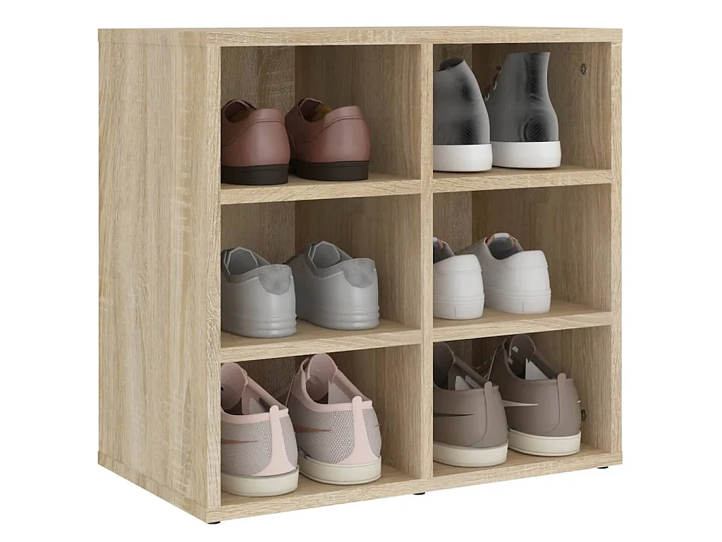 Armoire à chaussures Chêne Sonoma 52,5x30x50 cm