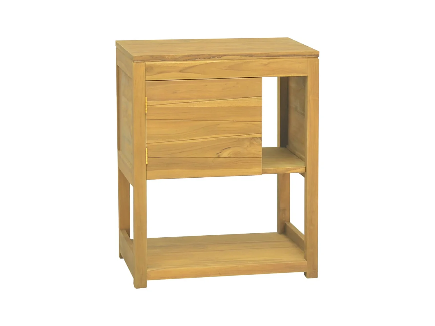 Armoire de salle de bain 60x40x75 cm bois de teck solide