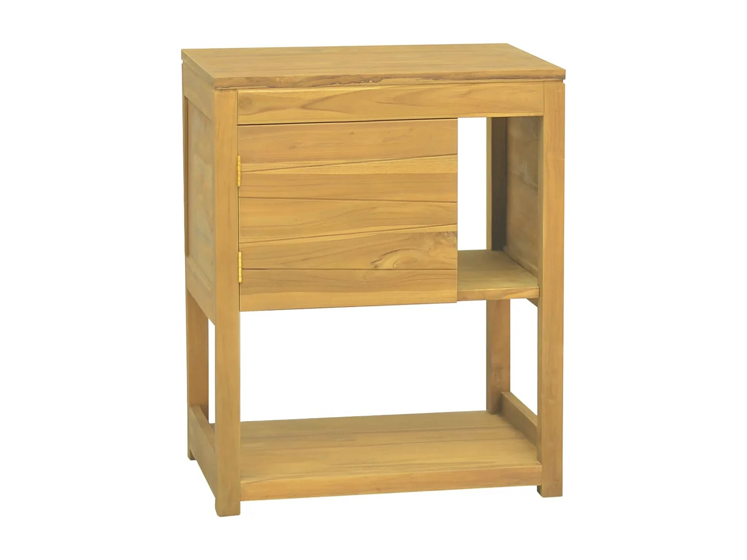 Armoire de salle de bain 60x40x75 cm bois de teck solide