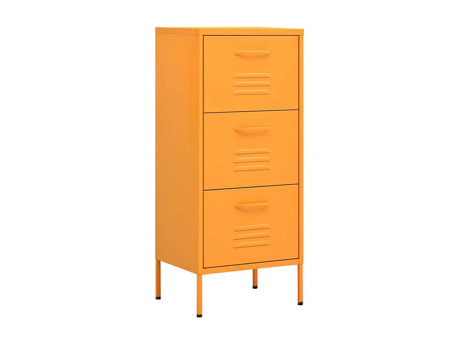 Armoire de rangement Jaune moutarde 42,5x35x101,5 cm Acier
