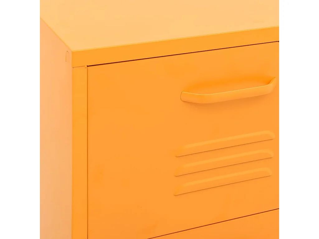 Armoire de rangement Jaune moutarde 42,5x35x101,5 cm Acier