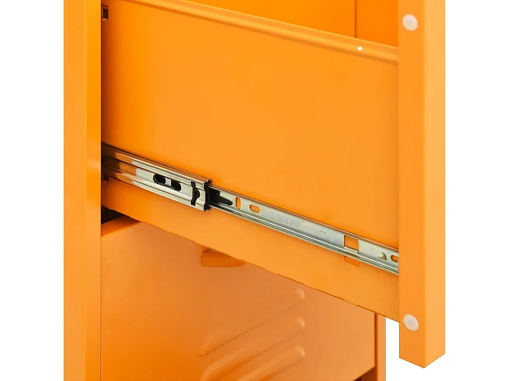 Armoire de rangement Jaune moutarde 42,5x35x101,5 cm Acier