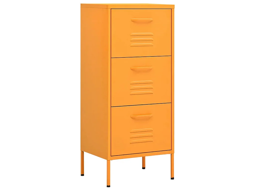 Armoire de rangement Jaune moutarde 42,5x35x101,5 cm Acier