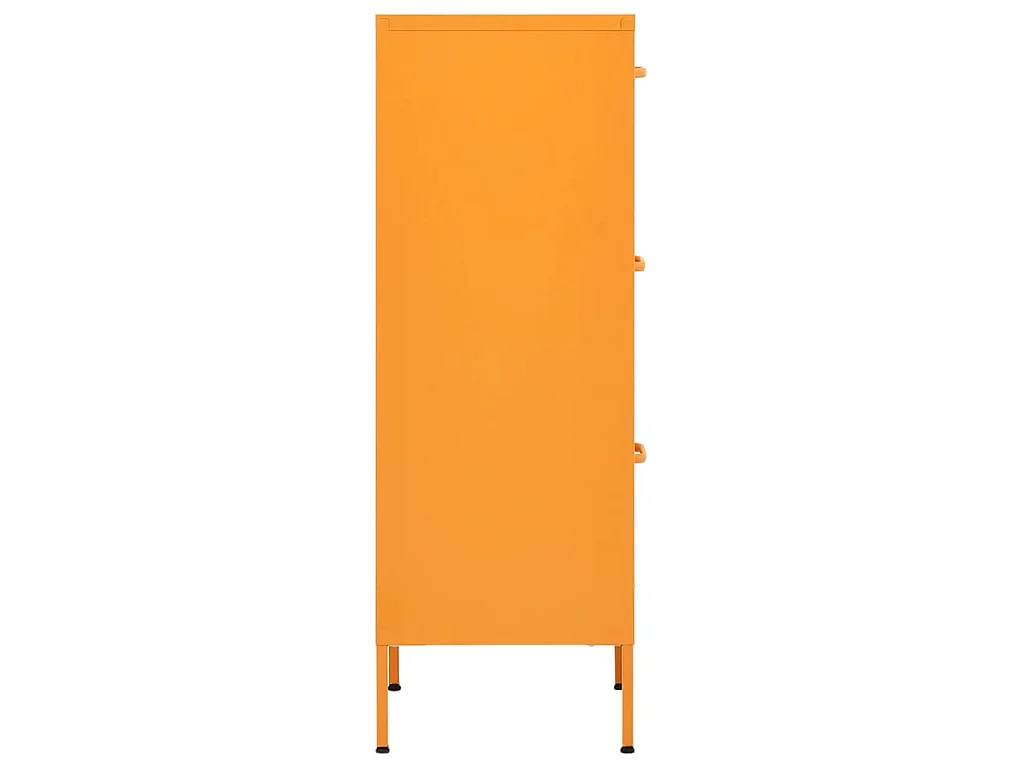 Armoire de rangement Jaune moutarde 42,5x35x101,5 cm Acier