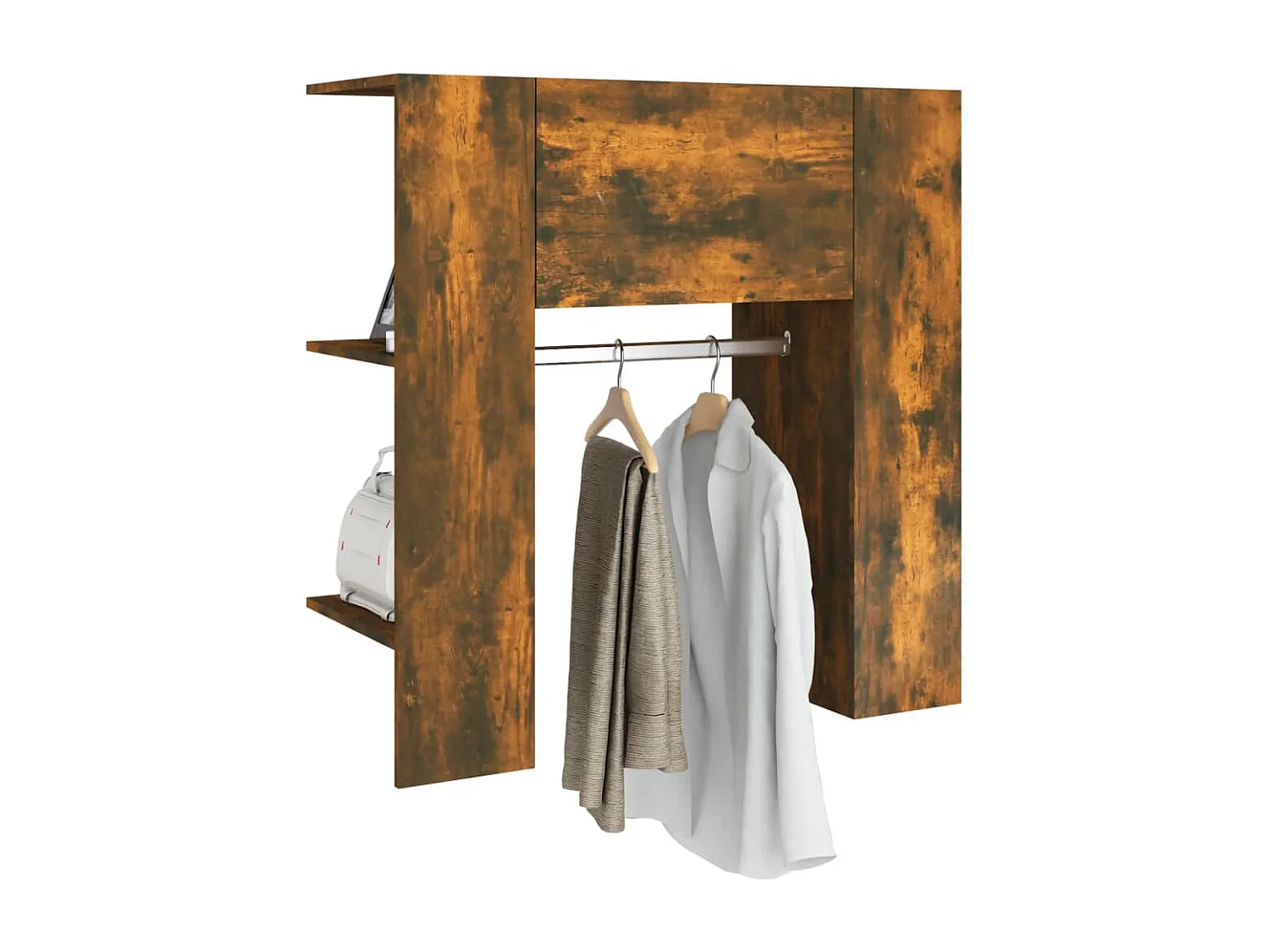 Armoire de couloir Chêne fumé 97,5x37x99 cm Bois d'ingénierie