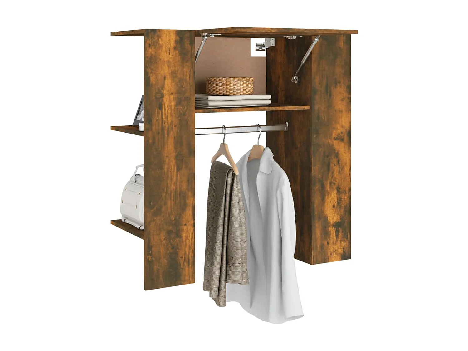 Armoire de couloir Chêne fumé 97,5x37x99 cm Bois d'ingénierie