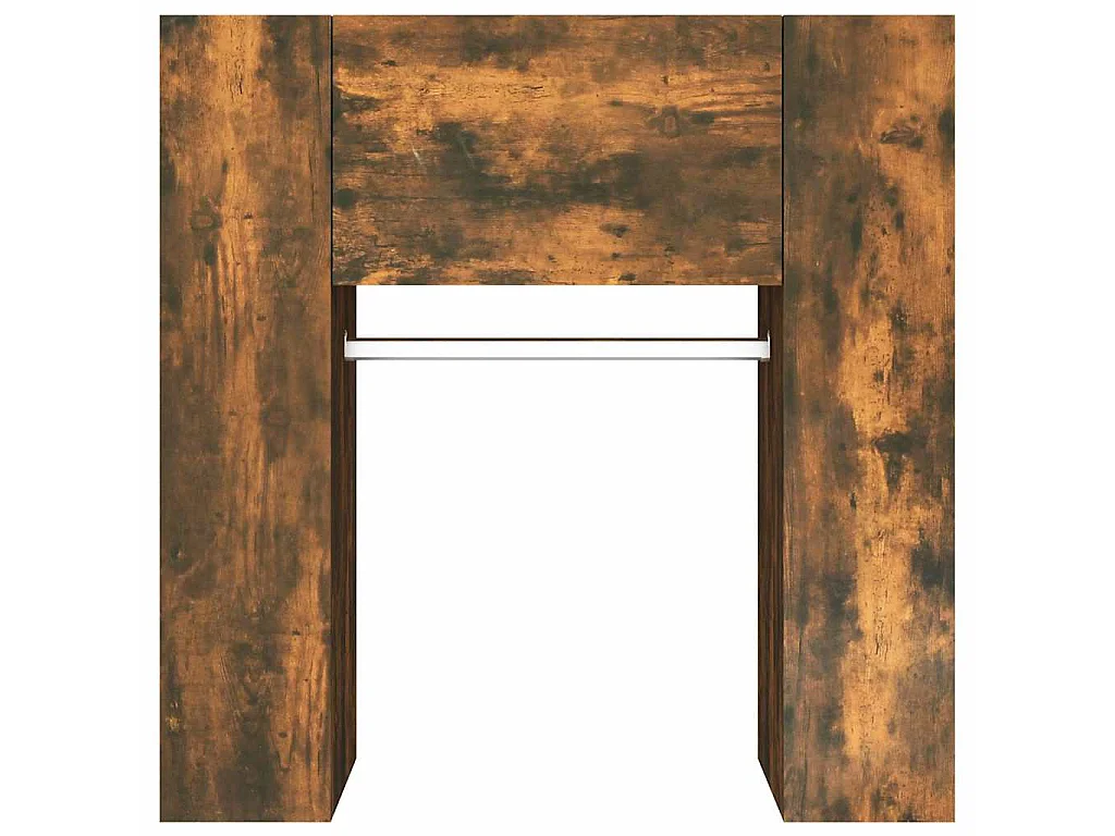 Scaffale da Ingresso Rovere Fumo 97,5x37x99cm Legno Multistrato