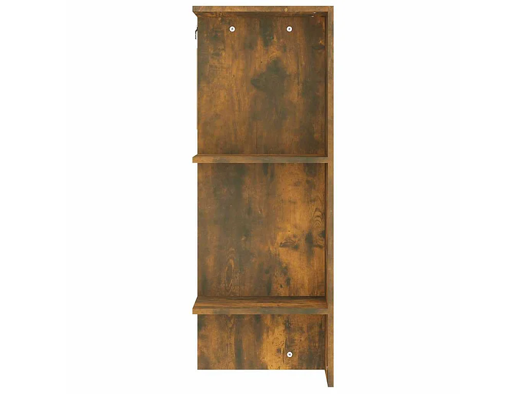 Scaffale da Ingresso Rovere Fumo 97,5x37x99cm Legno Multistrato