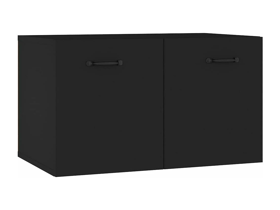 Wandschrank Schwarz 60x36,5x35 cm Holzwerkstoff