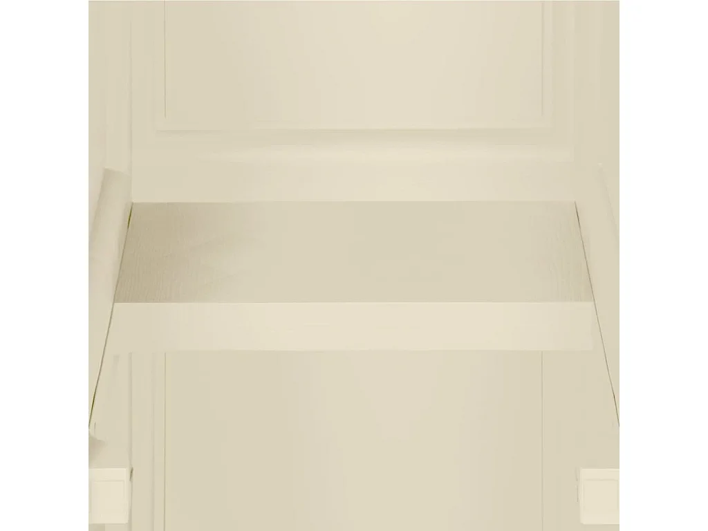 Armoire plastique 40x43x125 cm design de bois blanc angora