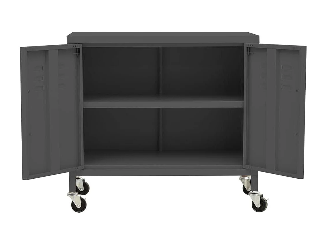 Lagerschrank Anthrazit 60x35x56 cm Stahl