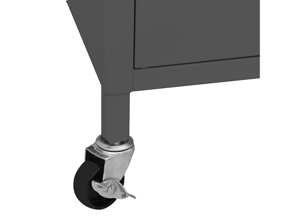 Lagerschrank Anthrazit 60x35x56 cm Stahl