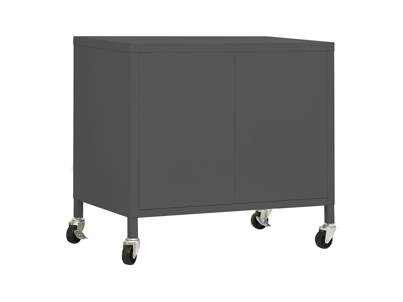 Opbergkast 60x35x56 cm staal antracietkleurig