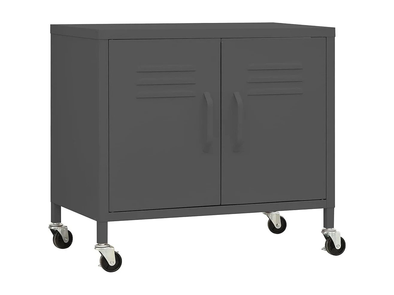 Armario de almacenamiento acero gris antracita 60x35x56 cm