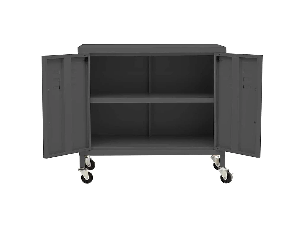 Armoire de rangement Anthracite 60x35x56 cm Acier