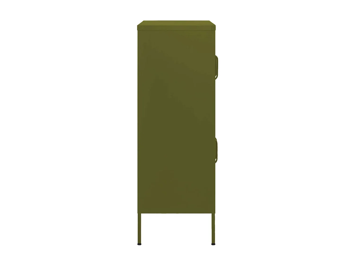 Armoire de rangement Vert olive 80x35x101,5 cm Acier