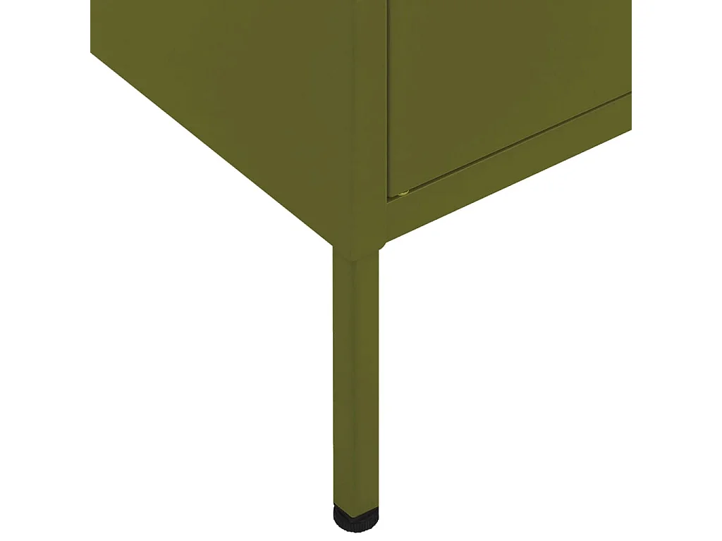 Armoire de rangement Vert olive 80x35x101,5 cm Acier