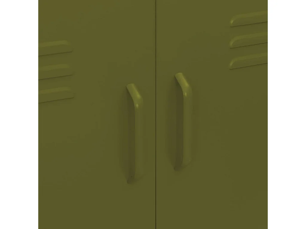 Armoire de rangement Vert olive 80x35x101,5 cm Acier