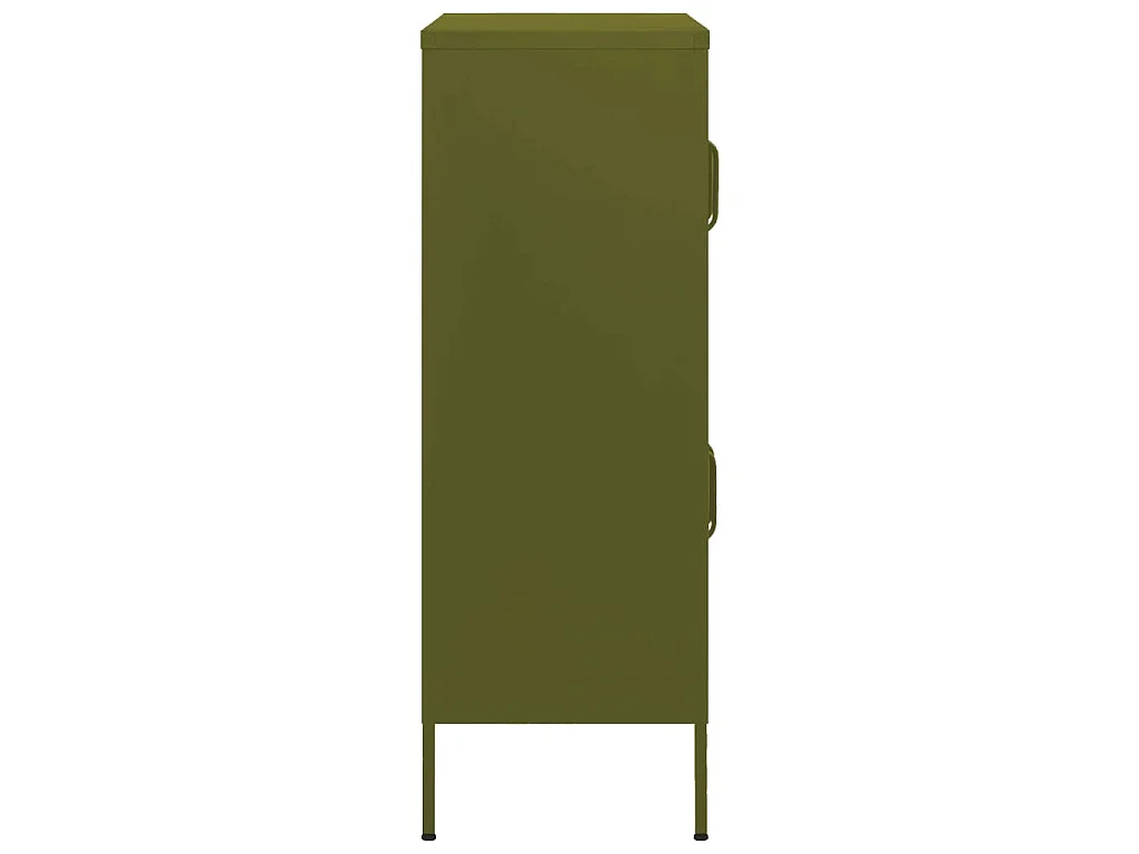 Lagerschrank Olivgrün 80x35x101,5 cm Stahl