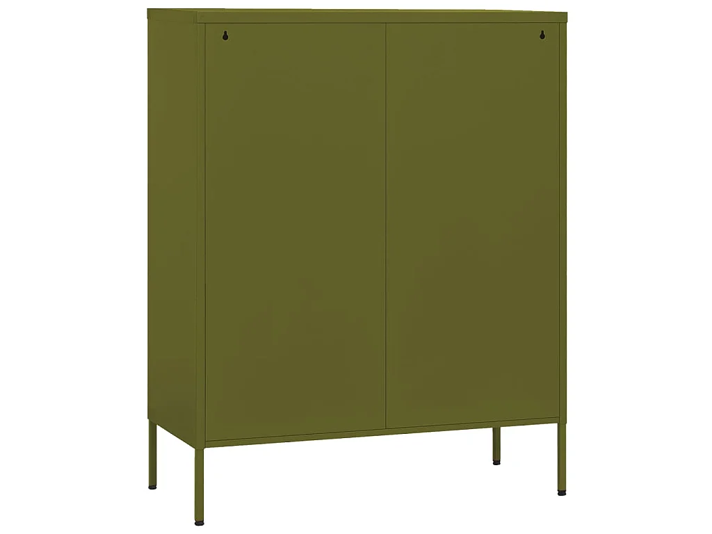 Lagerschrank Olivgrün 80x35x101,5 cm Stahl