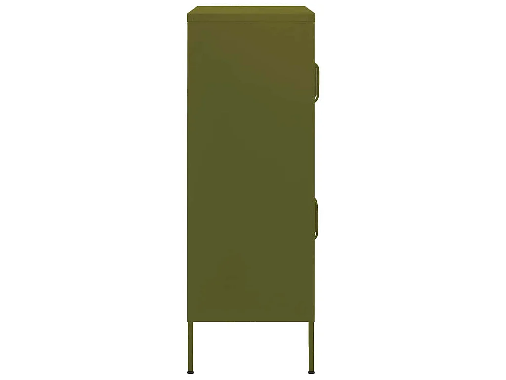 Armoire de rangement Vert olive 80x35x101,5 cm Acier