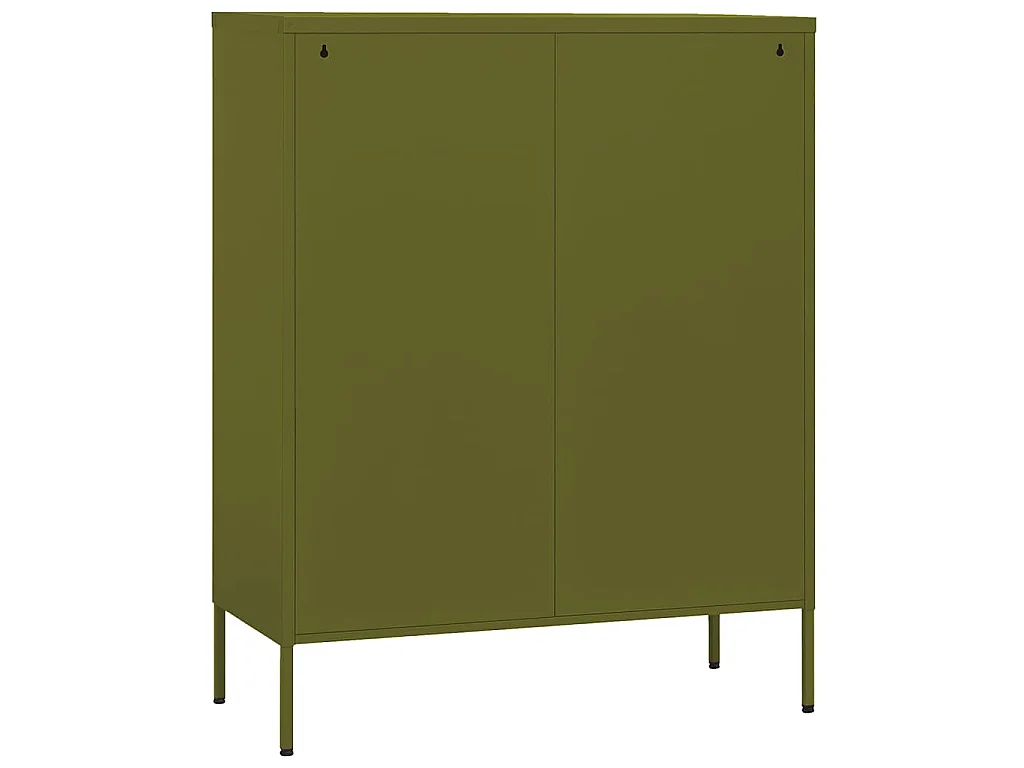 Armoire de rangement Vert olive 80x35x101,5 cm Acier