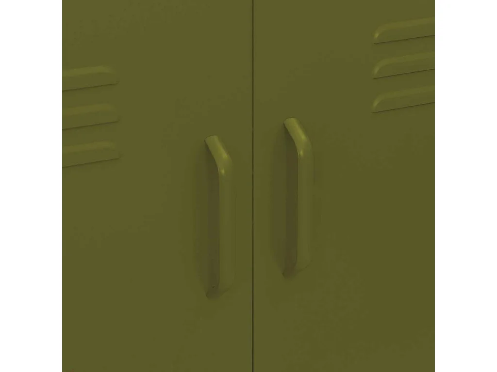 Armoire de rangement Vert olive 80x35x101,5 cm Acier