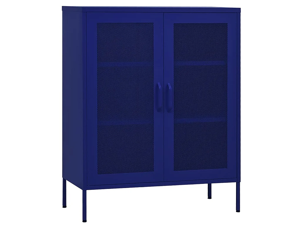Armoire de rangement Bleu marine 80x35x101,5 cm Acier