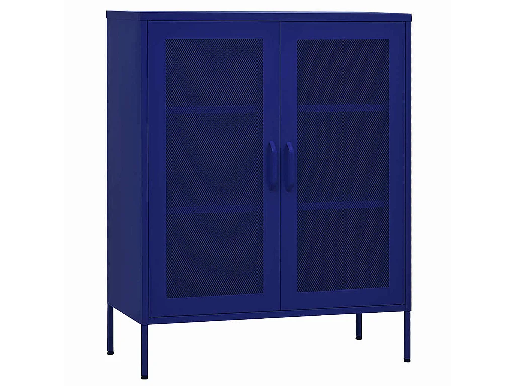 Armoire de rangement Bleu marine 80x35x101,5 cm Acier
